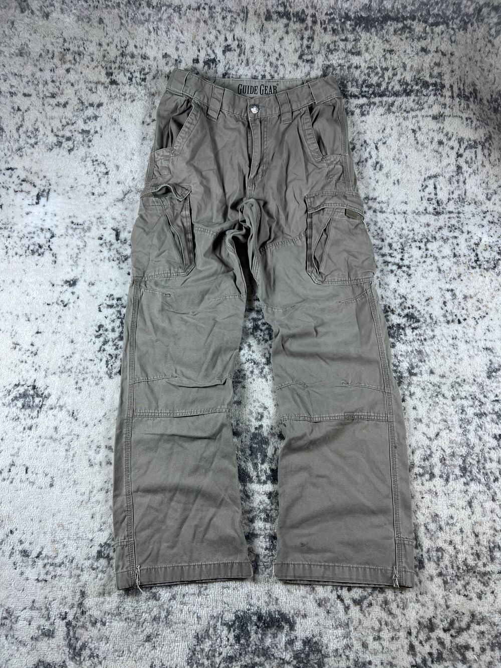 Guide Gear Cargo Pants Mens 30x32 Brown Khaki Canvas Tactical Utility Workwear